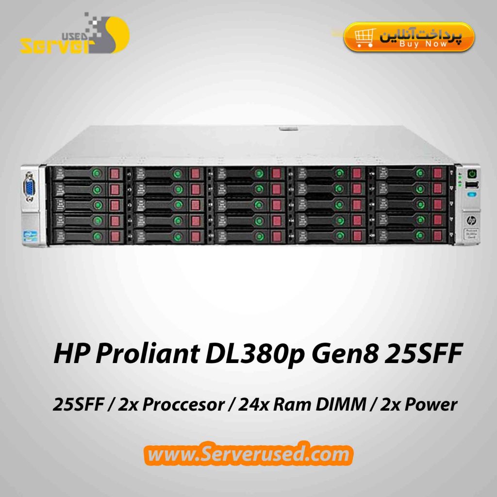 سرور کارکرده و استوک HP Proliant DL380P Gen8 25SFF - مرکز ...