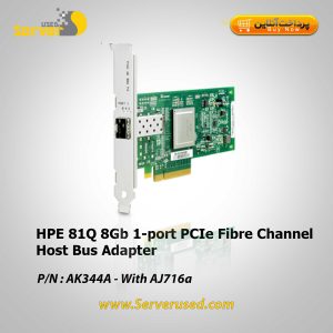 HPE 81Q 8Gb 1-port PCIe Fibre Channel Host Bus Adapter (AK344A)